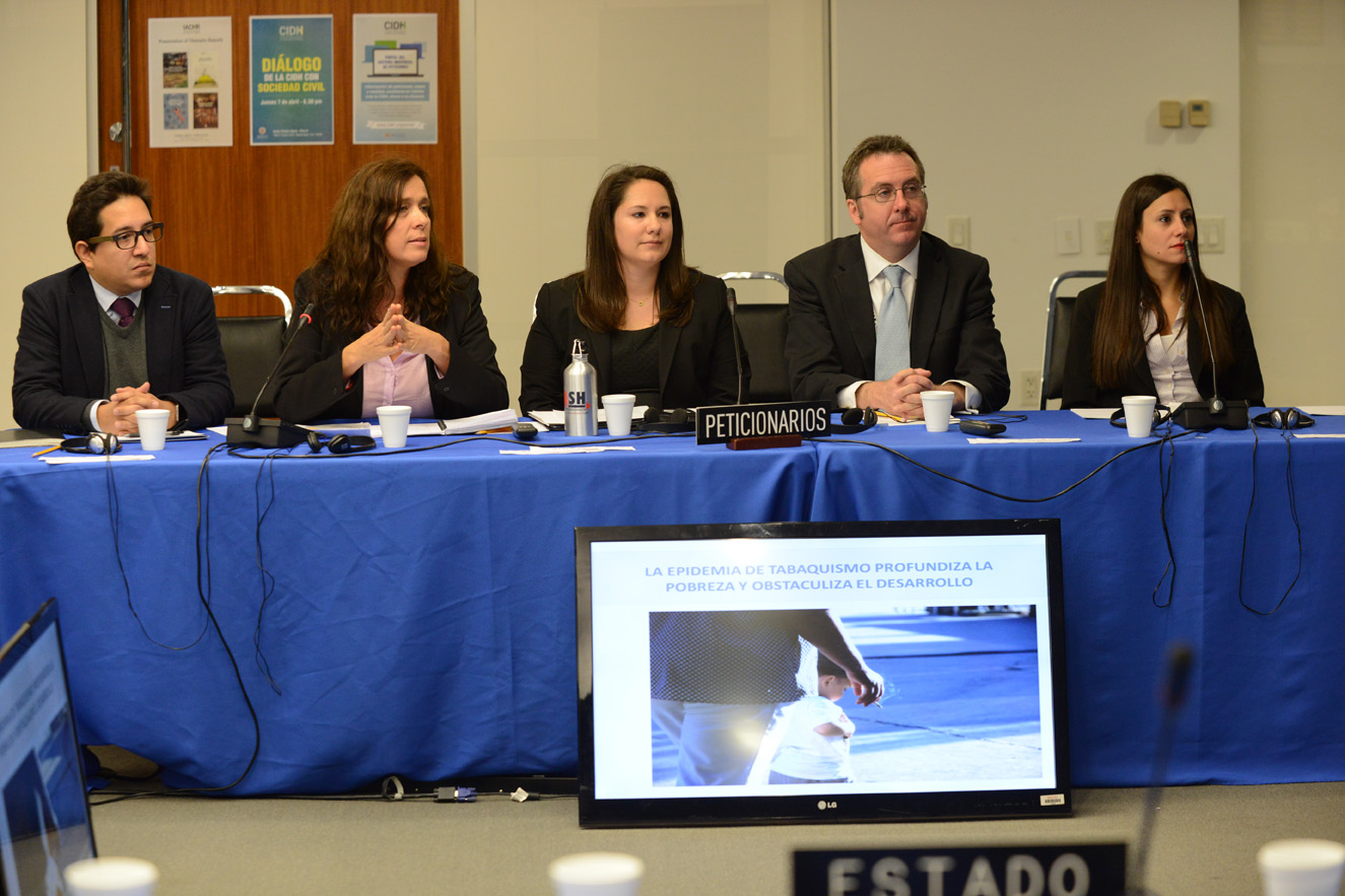 Se realizó la primera audiencia sobre tabaquismo en la Comisión Interamericana de Derechos Humano