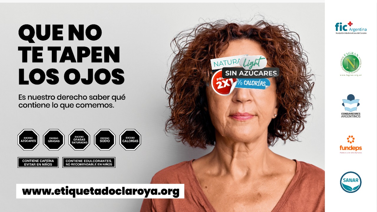 Que no te tapen los ojos: la campaña para exigir un #EtiquetadoClaroYa